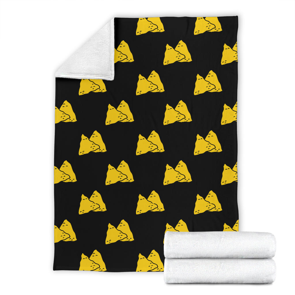 Nachos Pattern Print Design A02 Premium Blanket