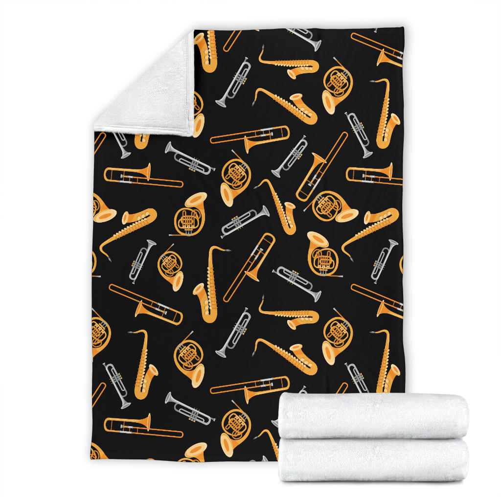 Jazz Pattern Print Design 01 Premium Blanket