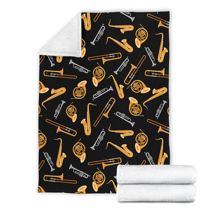 Jazz Pattern Print Design 01 Premium Blanket