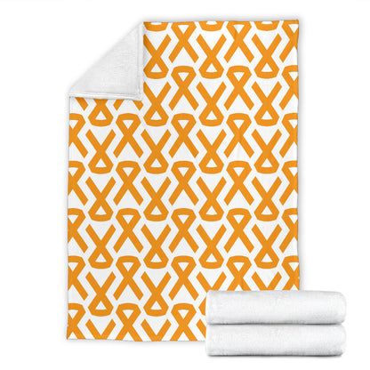 Appendix cancer Pattern Print Design 02 Premium Blanket