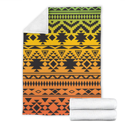 Rastafarian Pattern Print Design A04 Premium Blanket