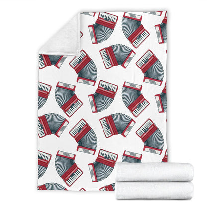Accordion Pattern Print Design 03 Premium Blanket