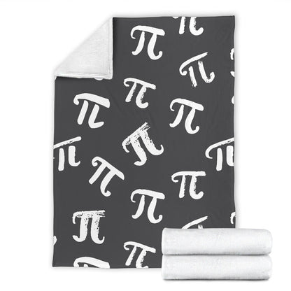 Pi Day Pattern Print Design A02 Premium Blanket