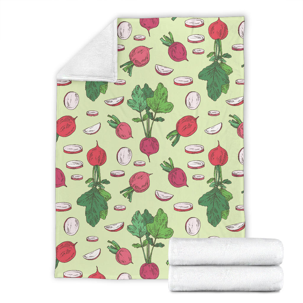 Radish Pattern Print Design A04 Premium Blanket