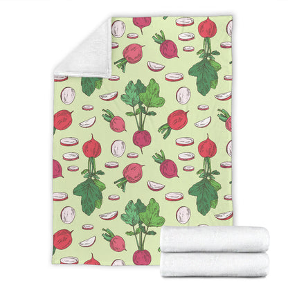 Radish Pattern Print Design A04 Premium Blanket