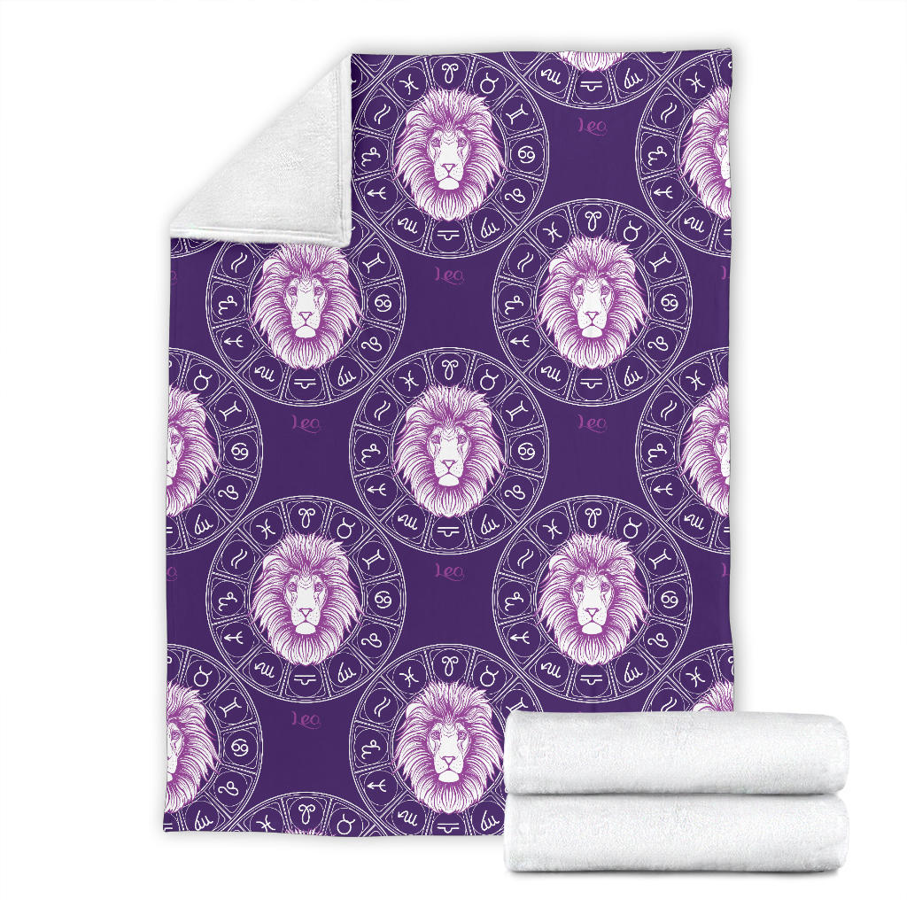 Leo Pattern Print Design 04 Premium Blanket