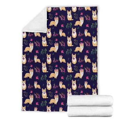Pembroke Welsh Corgis Pattern Print Design A06 Premium Blanket