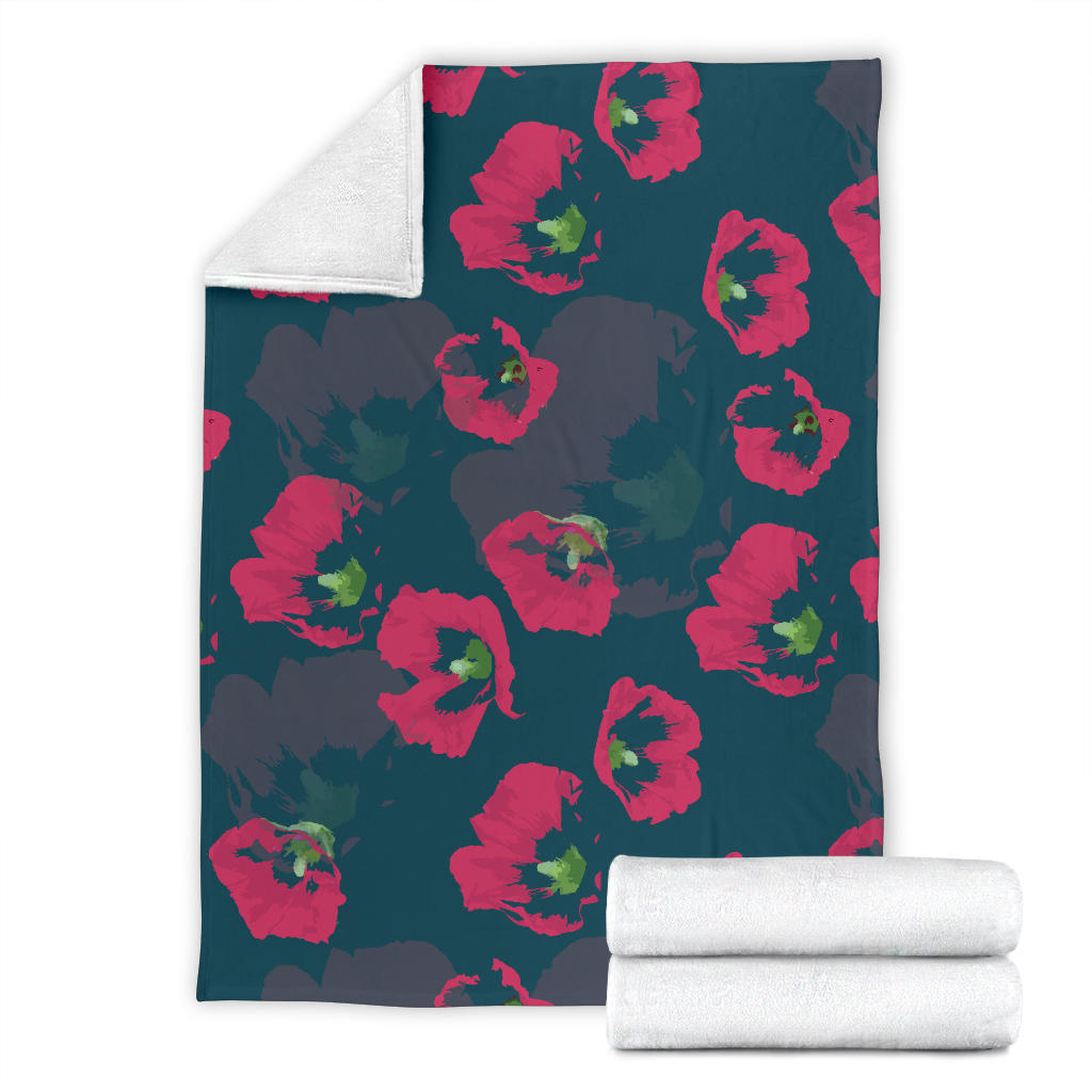 Morning Glory Pattern Print Design 01 Premium Blanket