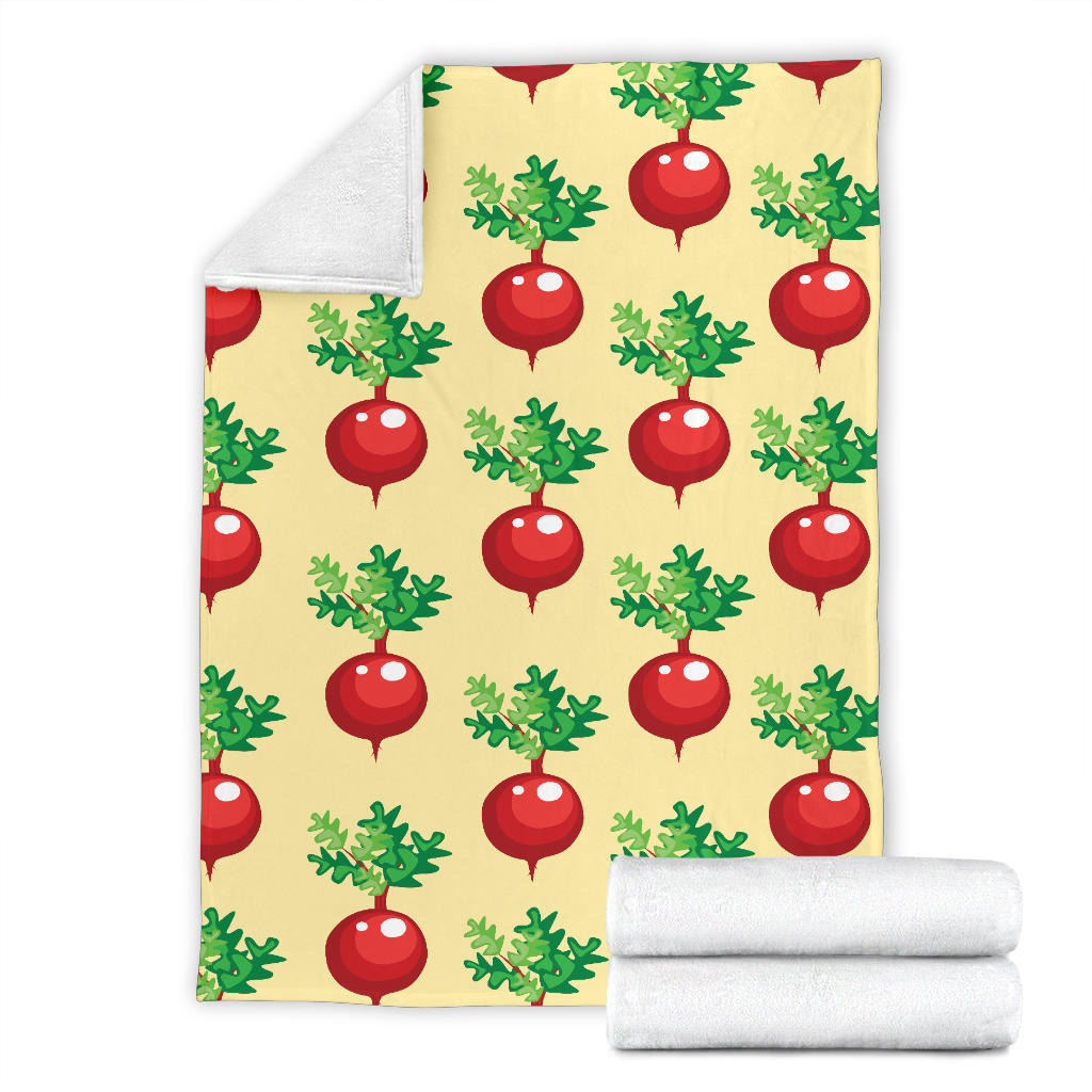 Radish Pattern Print Design A02 Premium Blanket