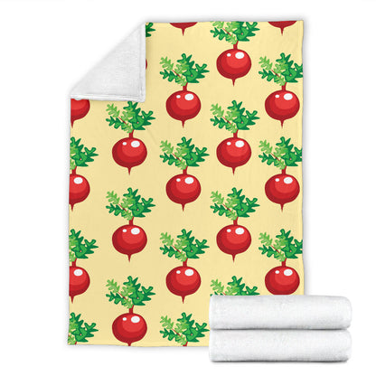 Radish Pattern Print Design A02 Premium Blanket