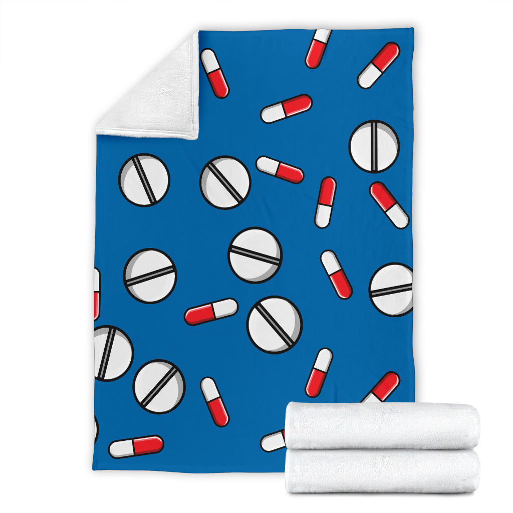 Pill Pattern Print Design A05 Premium Blanket