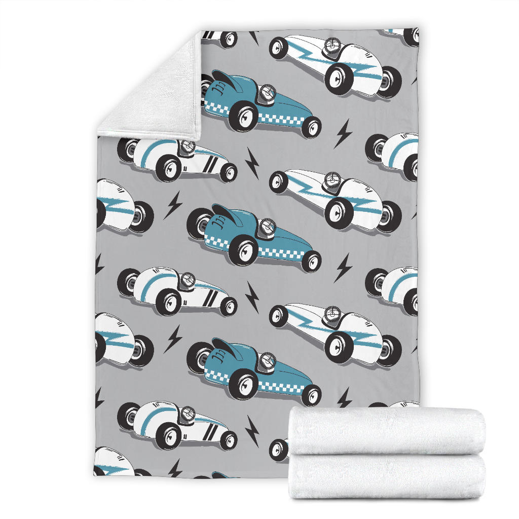 Racing Vintage Pattern Print Design A02 Premium Blanket