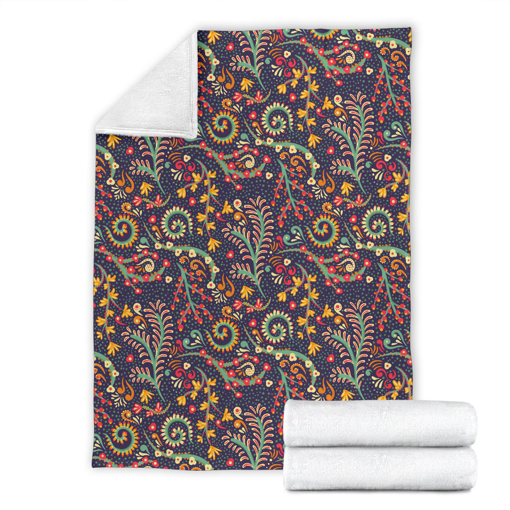 Bohemian Pattern Print Design 08 Premium Blanket