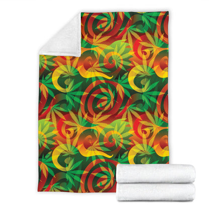 Rastafarian Pattern Print Design A01 Premium Blanket