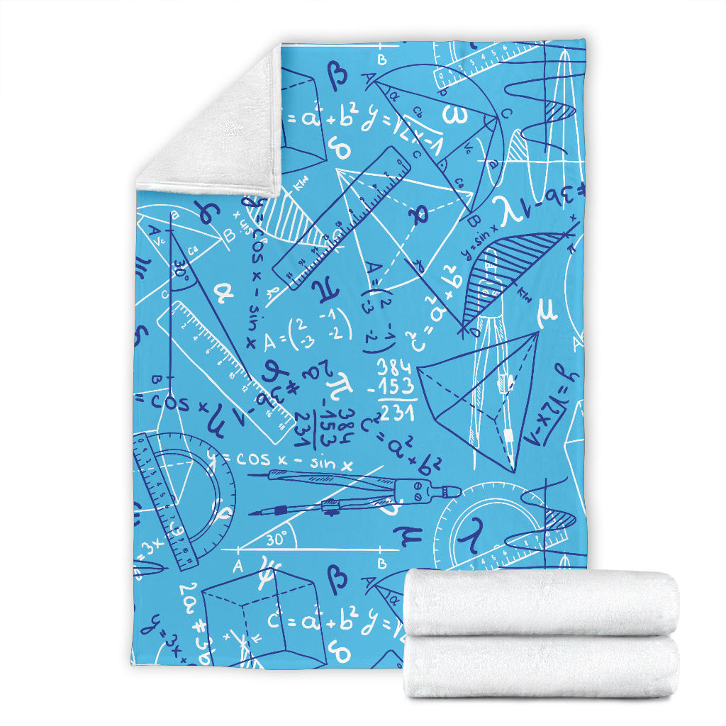 Math Pattern Print Design 02 Premium Blanket