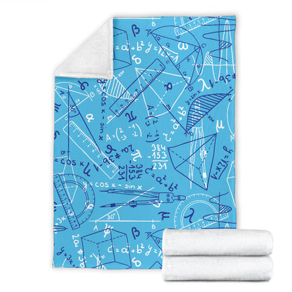 Math Pattern Print Design 02 Premium Blanket