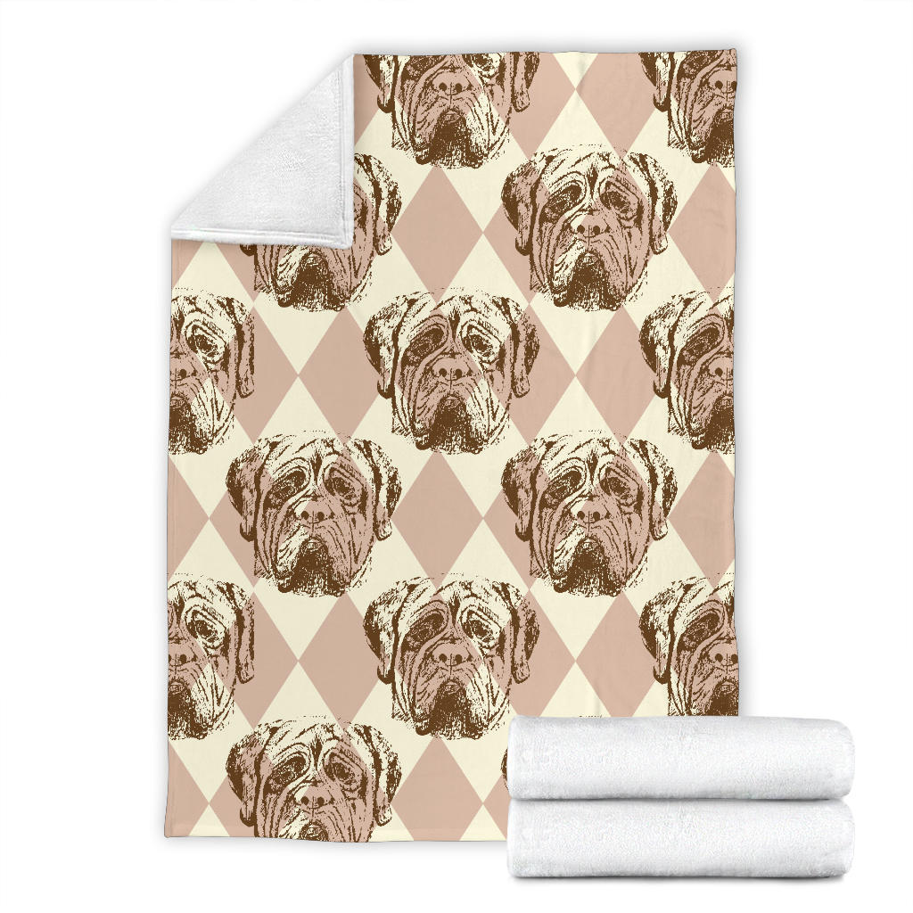 Mastiffs Pattern Print Design 01 Premium Blanket
