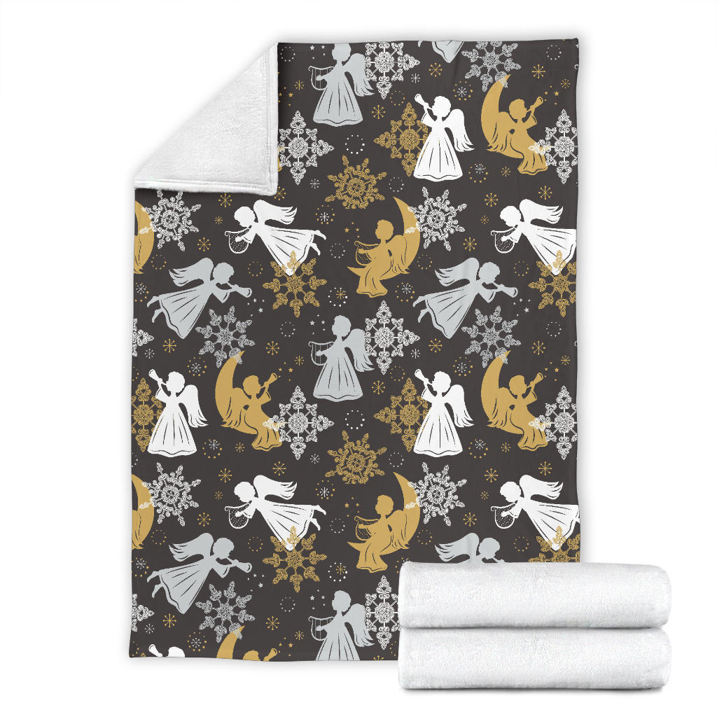 Angel Pattern Print Design 04 Premium Blanket