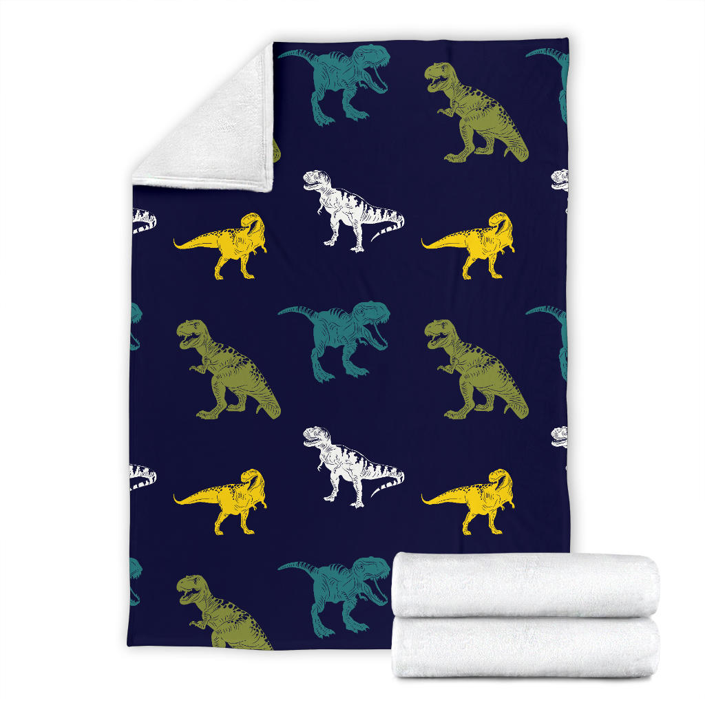 T Rex Pattern Print Design A07 Premium Blanket