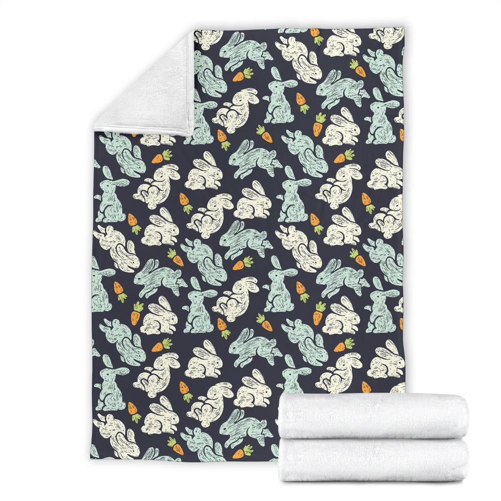 Bunny Pattern Print Design 04 Premium Blanket