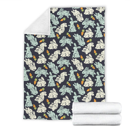 Bunny Pattern Print Design 04 Premium Blanket