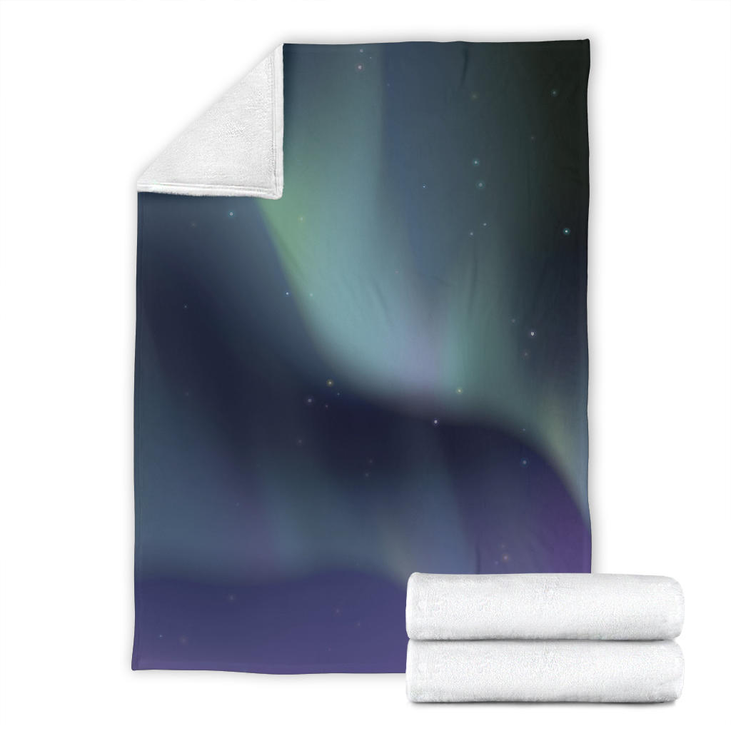 Aurora Borealis Pattern Print Design 01 Premium Blanket