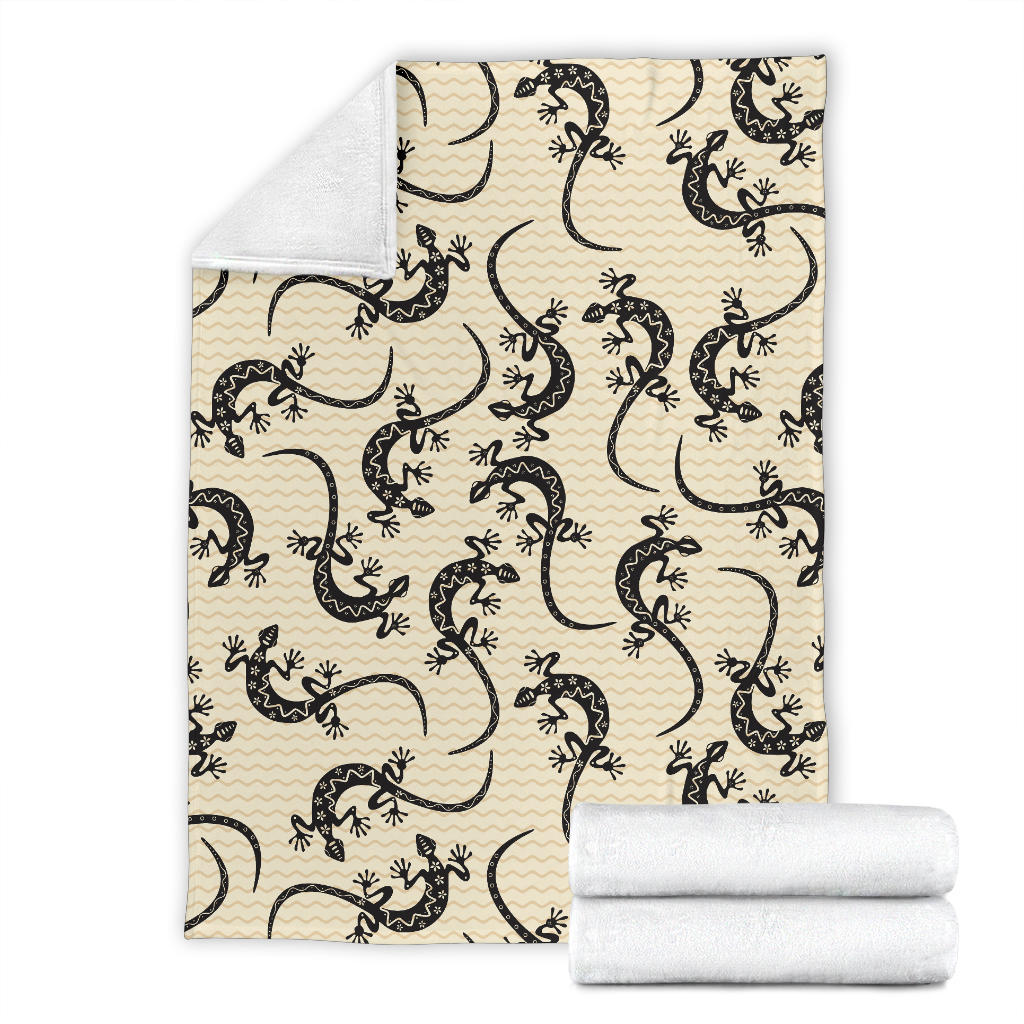 lizard Pattern Print Design 02 Premium Blanket