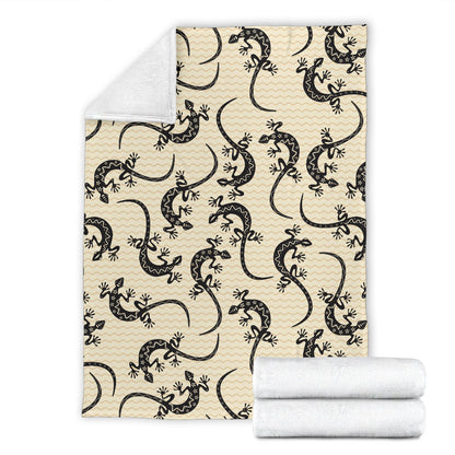 lizard Pattern Print Design 02 Premium Blanket