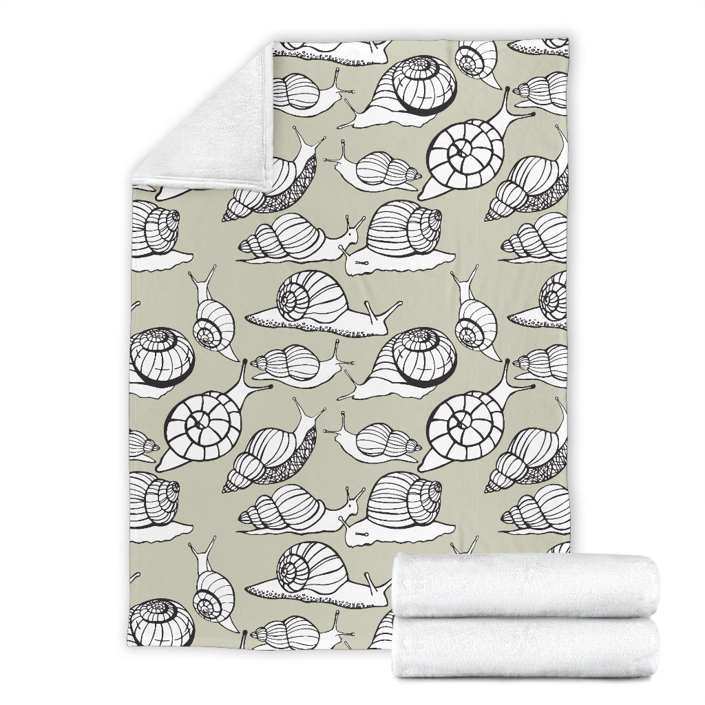 Snail Pattern Print Design 03 Premium Blanket