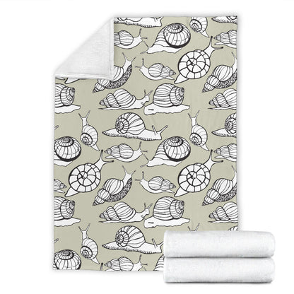 Snail Pattern Print Design 03 Premium Blanket