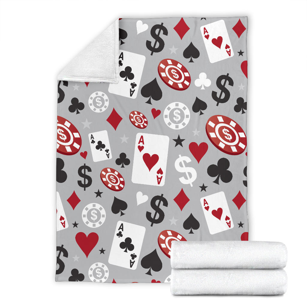 Casino Pattern Print Design 01 Premium Blanket