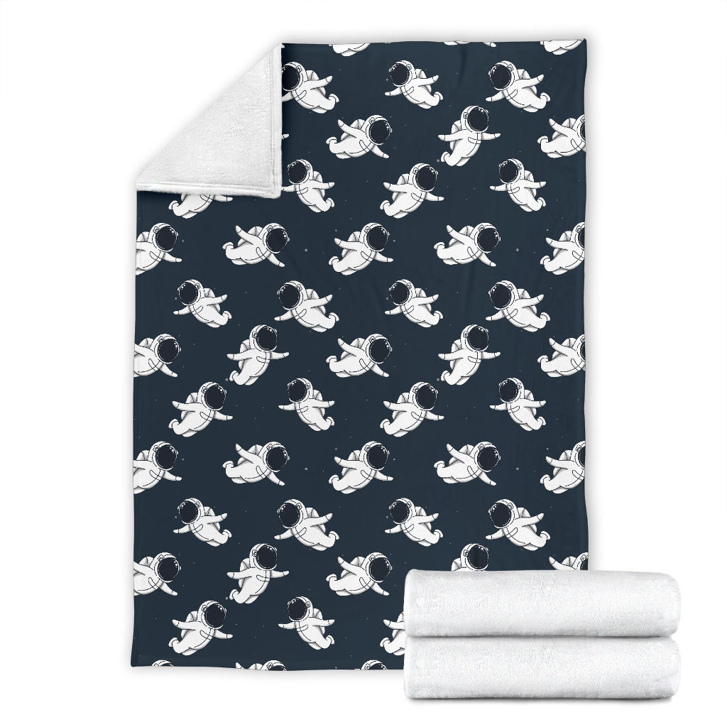 Astronaut Pattern Print Design 02 Premium Blanket