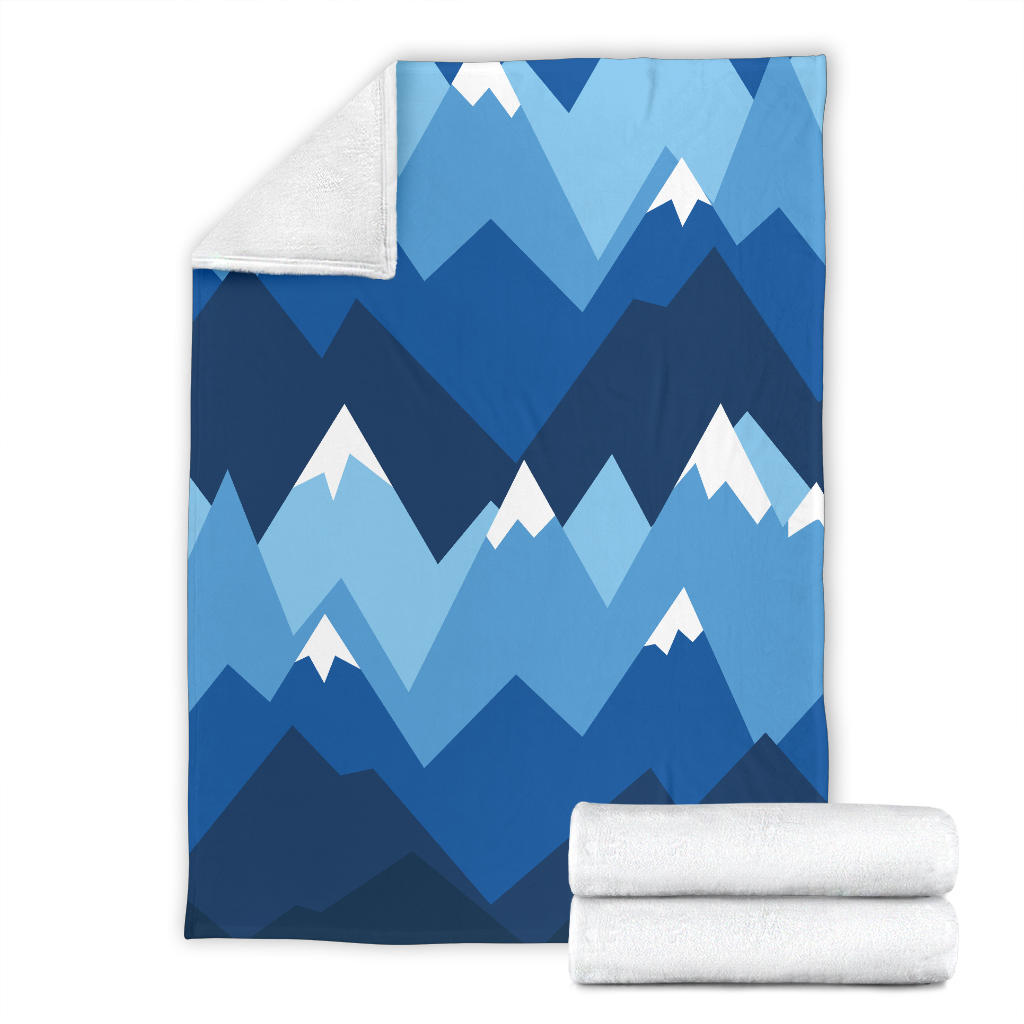 Mountain Pattern Print Design 04 Premium Blanket