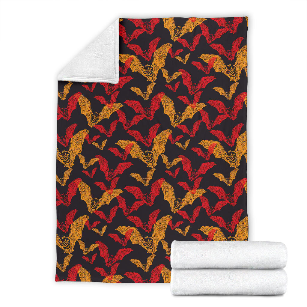 Bat Pattern Print Design 01 Premium Blanket