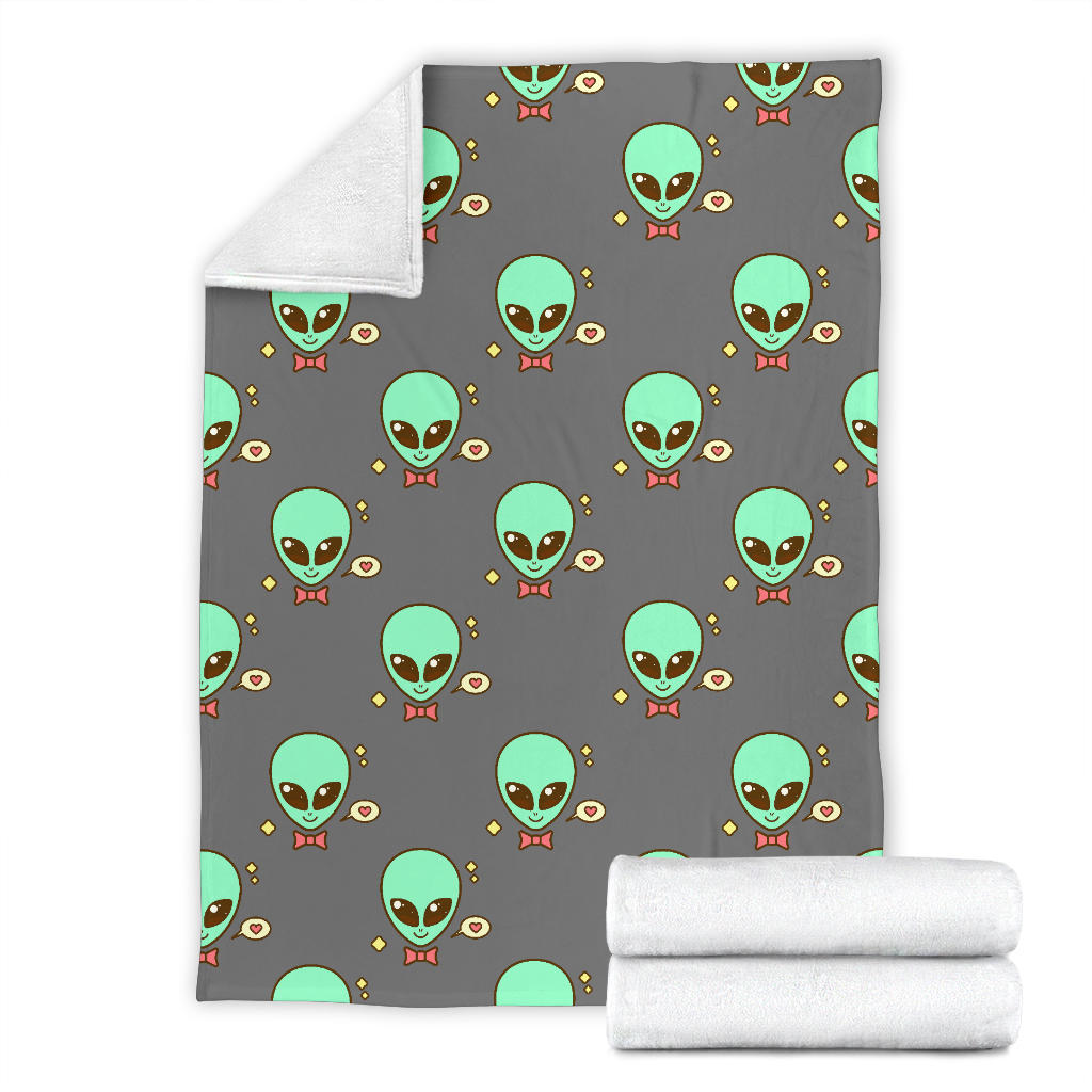 Alien Pattern Print Design 02 Premium Blanket