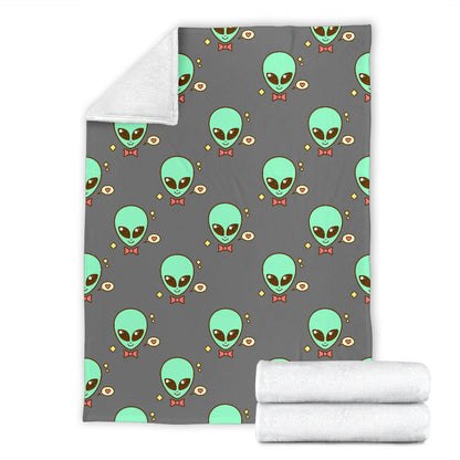 Alien Pattern Print Design 02 Premium Blanket