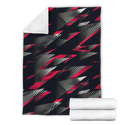 Racing Style Pattern Print Design A04 Premium Blanket