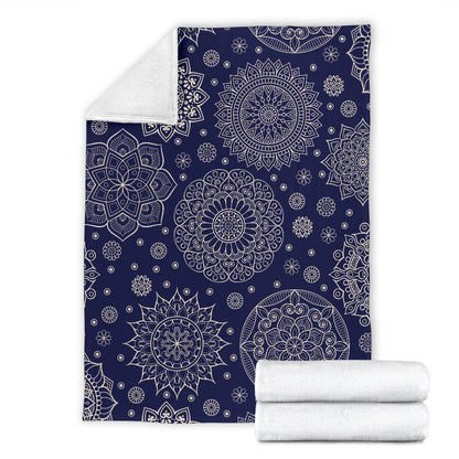 Mandala Pattern Print Design 02 Premium Blanket