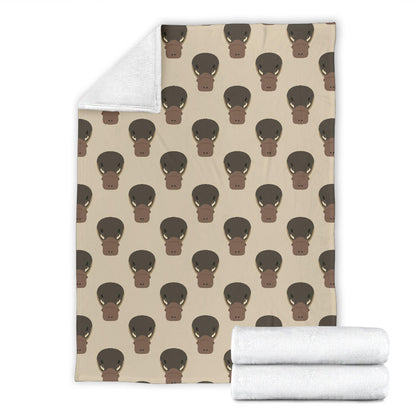 Platypus Pattern Print Design A03 Premium Blanket