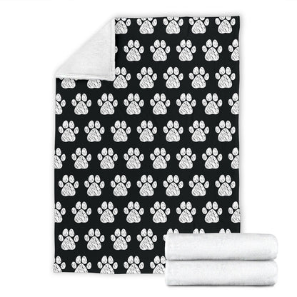 Paw Pattern Print Design A02 Premium Blanket