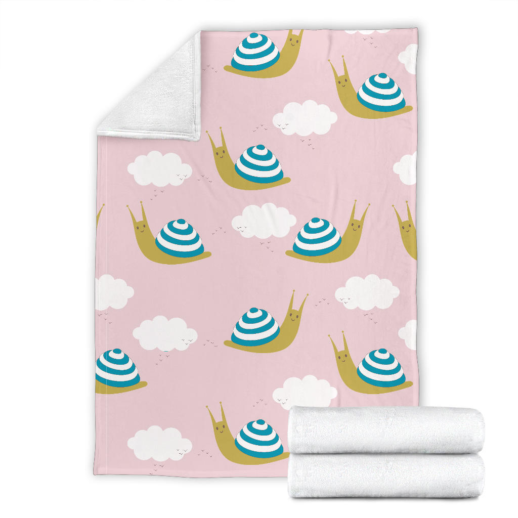 Snail Pattern Print Design 02 Premium Blanket