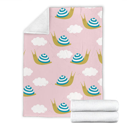 Snail Pattern Print Design 02 Premium Blanket