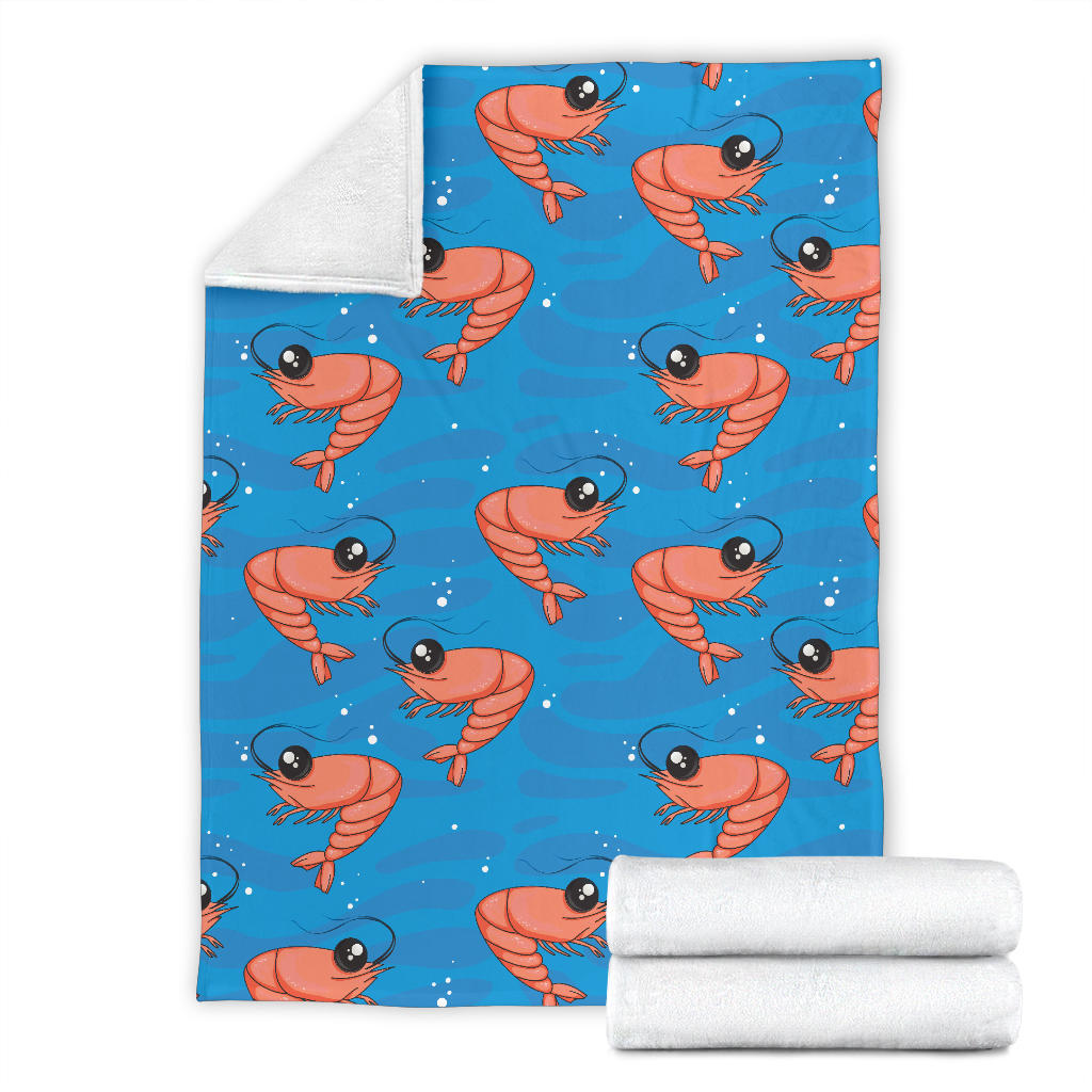 Prawn Cute Pattern Print Design 03 Premium Blanket