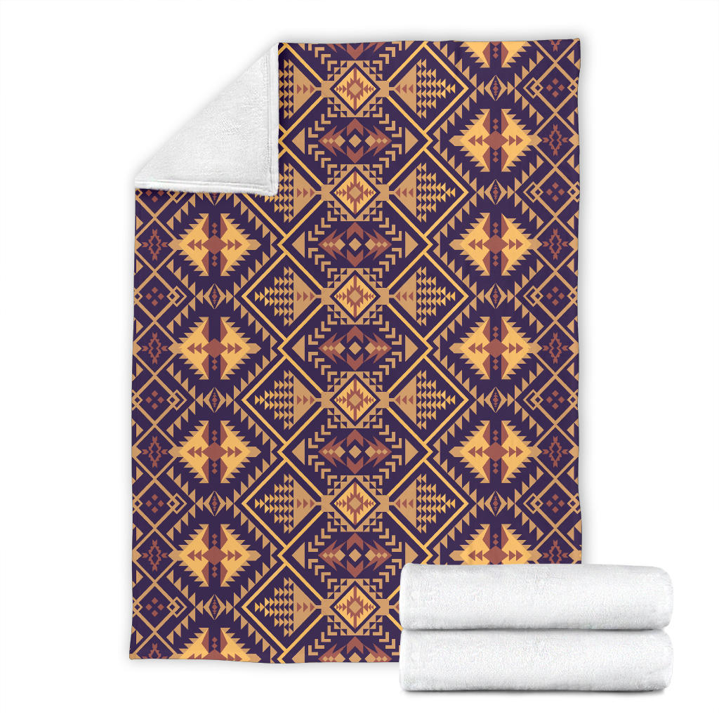 Aztec Pattern Print Design 09 Premium Blanket