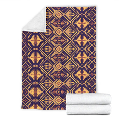 Aztec Pattern Print Design 09 Premium Blanket