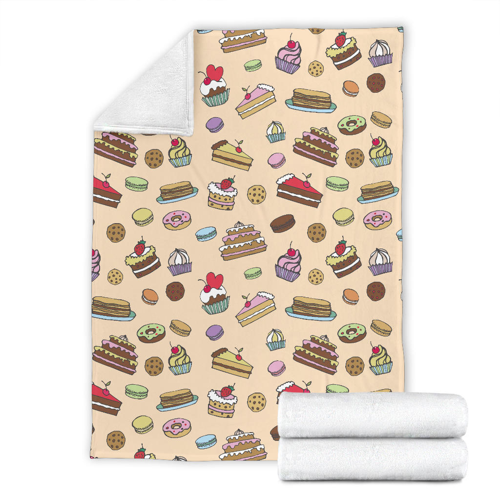Cake Pattern Print Design 03 Premium Blanket