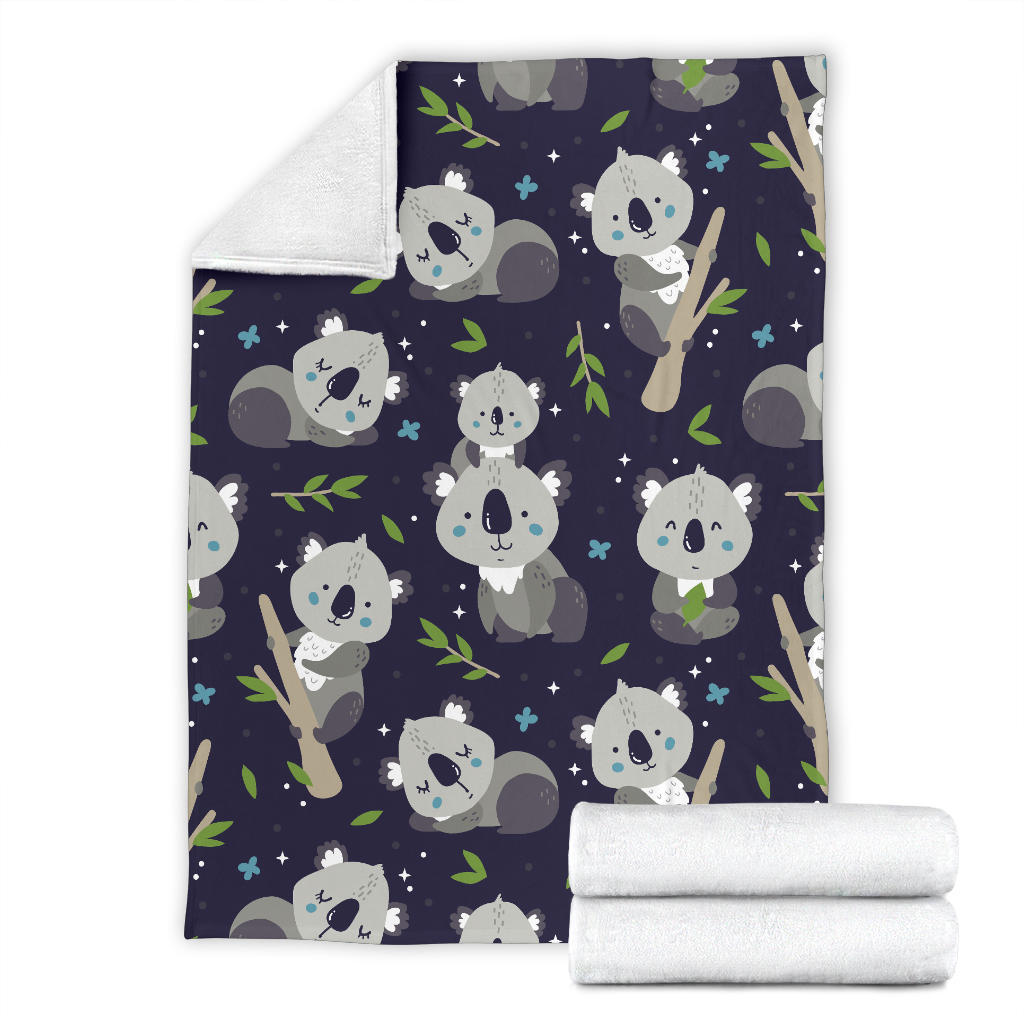 Koala Pattern Print Design 04 Premium Blanket