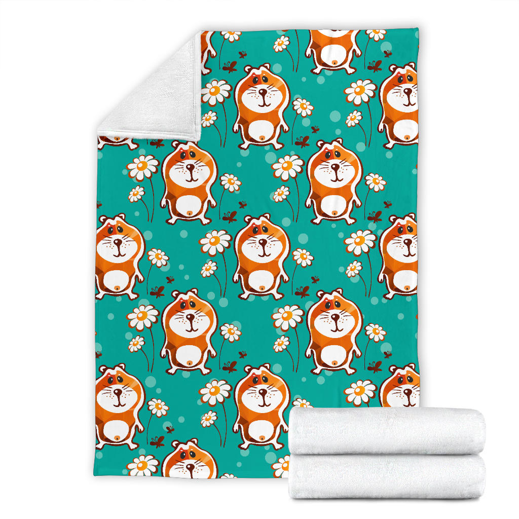 Hamster Pattern Print Design 01 Premium Blanket