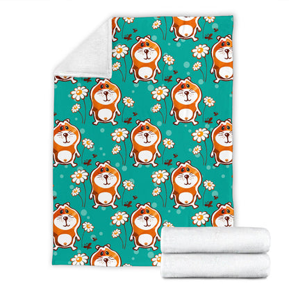Hamster Pattern Print Design 01 Premium Blanket