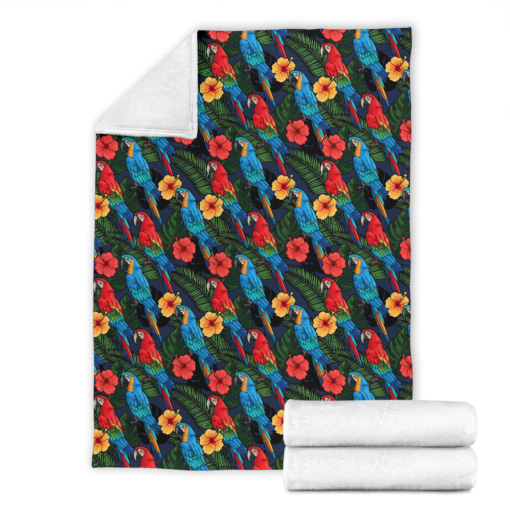 Parrot Pattern Print Design A01 Premium Blanket